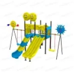 All Weather Proof Roto Plastic Outdoor Theme Multi Activity Play Station for Society Garden Manufacturers in Mumbai