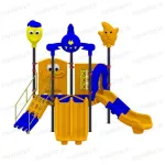All Weather Proof Roto Plastic Outdoor Theme Multi Activity Play Station for Society Garden Manufacturers in Mumbai