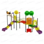Beautiful Kids Theme LLDPE Plastic Multi Play Station for Amusement Park Manufacturers in Mumbai