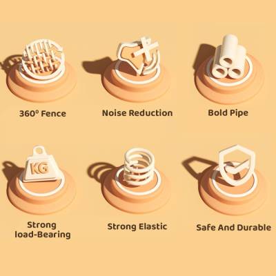 Indoor Trampoline for Kids with Safety Net, Pull-Up Handle, Hanging Boxing Bag – Blue & Yellow Manufacturers in Mumbai