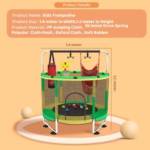 Indoor Trampoline for Kids with Safety Net, Pull-Up Handle, Hanging Boxing Bag – Blue & Yellow Manufacturers in Mumbai